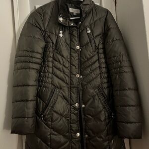 Laundry By Shelli Segal Dark Gray Puffer Jacket